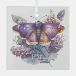 Erstellen Sie Ihre eigenen Lila Motten und Wildblu Ornament Aus Glas