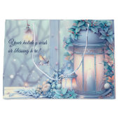 Erstellen Sie Ihre eigenen Lila Weihnachtslanterns Große Geschenktüte (Vorderseite)