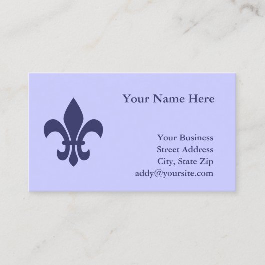Erstellen Sie Ihre eigenen Lilien Visitenkarte (Vorderseite)