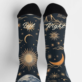 Erstellen Sie Ihre eigenen lunaren Wolkenlandschaf Socken