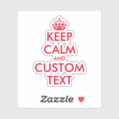 Erstellen Sie Ihre eigenen lustigen, behalten, ruh Aufkleber (Blatt)