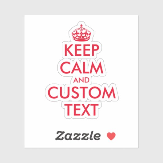 Erstellen Sie Ihre eigenen lustigen, behalten, ruh Aufkleber (Blatt)