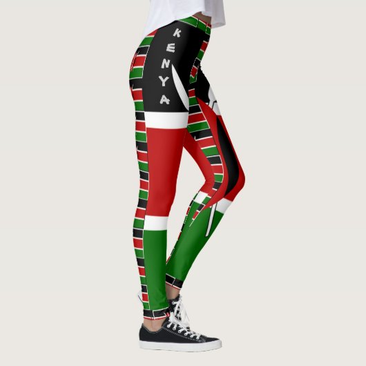 Erstellen Sie Ihre eigenen machen es Kenyan Sport  Leggings (Rechts)