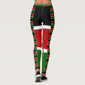 Erstellen Sie Ihre eigenen machen es Kenyan Sport  Leggings (Rückseite)