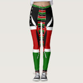 Erstellen Sie Ihre eigenen machen es Kenyan Sport  Leggings (Vorderseite)