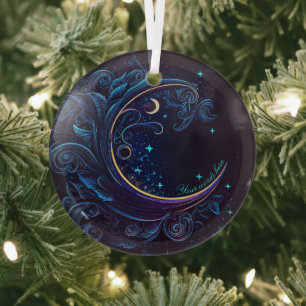 Erstellen Sie Ihre eigenen magischen Mondwellen Ornament Aus Glas