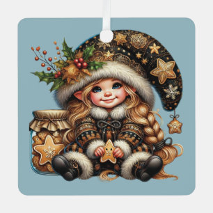 Erstellen Sie Ihre eigenen magischen Weihnachtsbäu Ornament Aus Metall