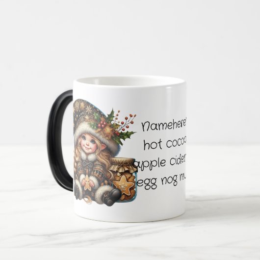 Erstellen Sie Ihre eigenen magischen Weihnachtsbäu Verwandlungstasse (Vorderseite Links)