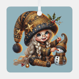 Erstellen Sie Ihre eigenen magischen Weihnachtsgno Ornament Aus Metall