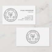 Erstellen Sie Ihre eigenen Mason Jar Blume Visitenkarte (Vorne/Hinten)