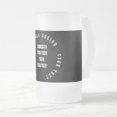 Erstellen Sie Ihre eigenen Mattglas Bierglas (VorderseiteRechts)