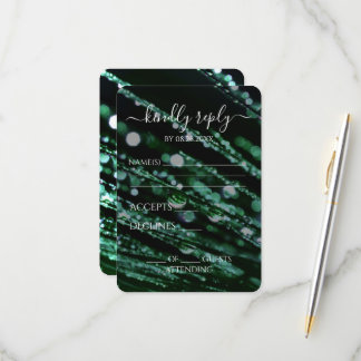 Erstellen Sie Ihre eigenen - Mattierte Zweige in B RSVP Karte