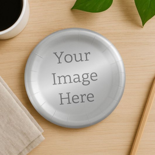 Erstellen Sie Ihre eigenen metallischen Platinsilb Pappteller