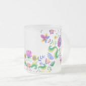 Erstellen Sie Ihre eigenen mexikanischen Folk Art Mattglastasse (VorderseiteRechts)