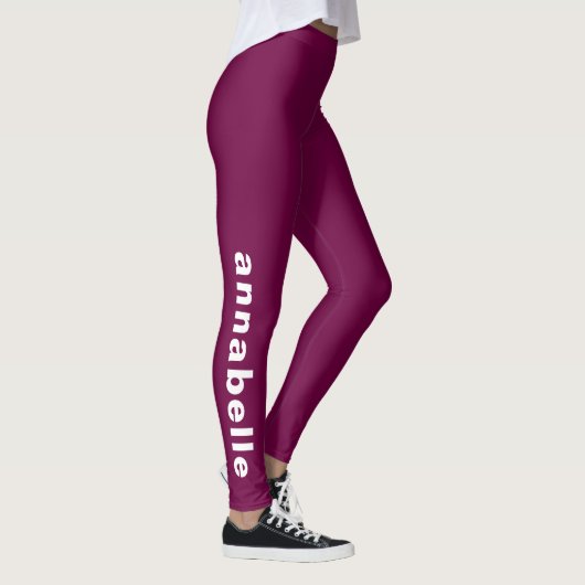 Erstellen Sie Ihre eigenen Minima Modern Wine Yoga Leggings (Rechts)