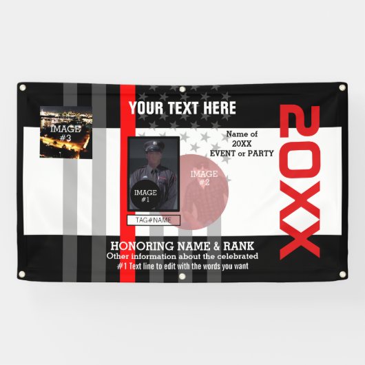 Erstellen Sie Ihre eigenen mit 3 Bildern und 7 Tex Banner (Horizontal)