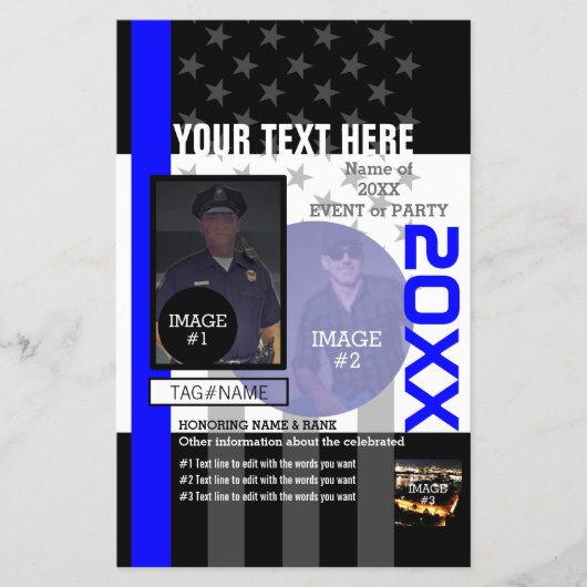 Erstellen Sie Ihre eigenen mit 3 Bildern und 9 Tex Flyer (Vorne)