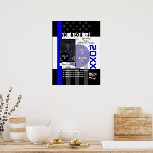 Erstellen Sie Ihre eigenen mit 3 Bildern und 9 Tex Poster (Küche)