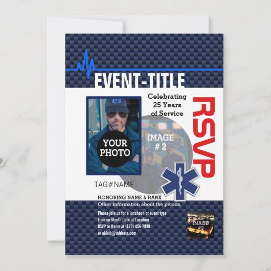 Erstellen Sie Ihre eigenen mit 4 Bildern und 12 Te Einladung (Vorderseite)