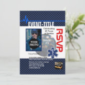 Erstellen Sie Ihre eigenen mit 4 Bildern und 12 Te Einladung (Stehend Vorderseite)