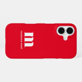 Erstellen Sie Ihre eigenen Mit Monogramm modernen iPhone 16 Hülle (Rückseite (Horizontal))