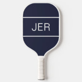 Erstellen Sie Ihre eigenen modernen Mit Monogramm Pickleball Schläger (Vorderseite)
