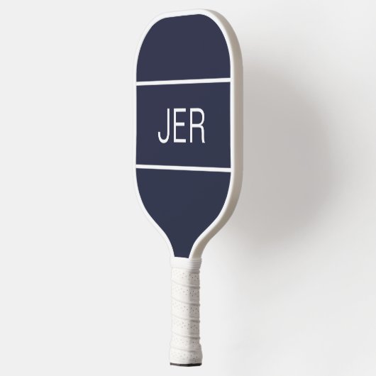 Erstellen Sie Ihre eigenen modernen Mit Monogramm Pickleball Schläger (Links)