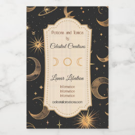 Erstellen Sie Ihre eigenen Monde & Planeten Celest Weinetikett