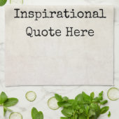 Erstellen Sie Ihre eigenen Motivierend Zitate, Nam Geschirrtuch (Gefaltet)