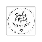 Erstellen Sie Ihre eigenen | Niedliche Round Save Gummistempel (Prägung)