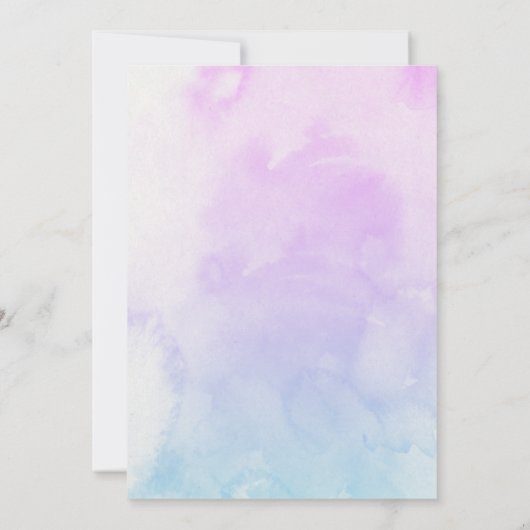 Erstellen Sie Ihre eigenen Niedlichen Girls Geburt Einladung (Rückseite)