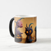 Erstellen Sie Ihre eigenen Niedlichen, grauen Mons Verwandlungstasse (Vorderseite Links)