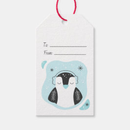 Erstellen Sie Ihre eigenen Niedlichen Pinguin Blue Geschenkanhänger
