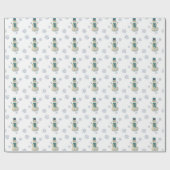 Erstellen Sie Ihre eigenen Niedlichen Schneemann & Geschenkpapier (Flach)