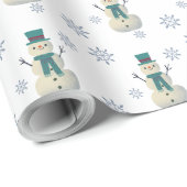 Erstellen Sie Ihre eigenen Niedlichen Schneemann & Geschenkpapier (Rolleneckpunkt)