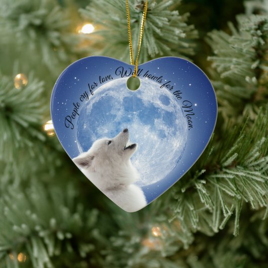 Erstellen Sie Ihre eigenen Niedlichen Wolfshauben Keramik Ornament (Baum)