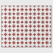 Erstellen Sie Ihre eigenen nordischen Rot- und Wei Geschenkpapier (Flach)