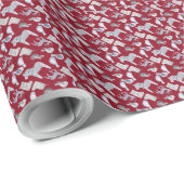 Erstellen Sie Ihre eigenen nordischen Weißen Pferd Geschenkpapier (Rolleneckpunkt)