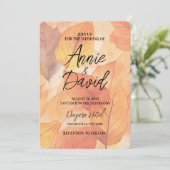 Erstellen Sie Ihre eigenen Orange-Herbstlaube Hoch Einladung (Stehend Vorderseite)