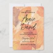 Erstellen Sie Ihre eigenen Orange-Herbstlaube Hoch Einladung (Vorderseite)