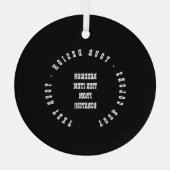 Erstellen Sie Ihre eigenen Ornament Aus Glas (Rückseite)