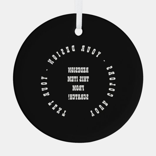 Erstellen Sie Ihre eigenen Ornament Aus Glas (Rückseite)