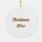 Erstellen Sie Ihre eigenen Ornamente Name & Jahr W (Hinten)