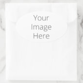 Erstellen Sie Ihre eigenen Oval-Sticker Ovaler Aufkleber (Tasche)