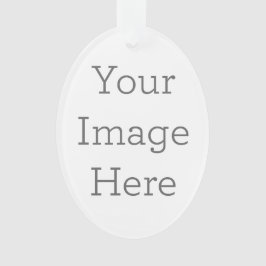 Erstellen Sie Ihre eigenen ovalen Acrylschmuck Ornament