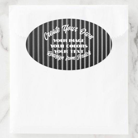 Erstellen Sie Ihre eigenen Ovaler Aufkleber (Tasche)