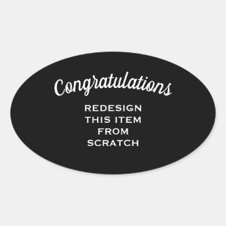 Erstellen Sie Ihre eigenen Ovaler Aufkleber