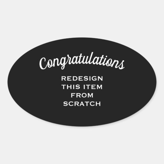 Erstellen Sie Ihre eigenen Ovaler Aufkleber (Vorderseite)