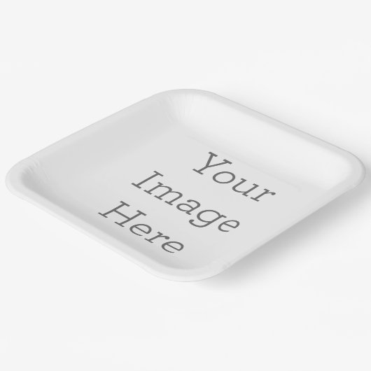 Pappteller, 22,86cm Quadratischer Pappteller (Gewinkelt)