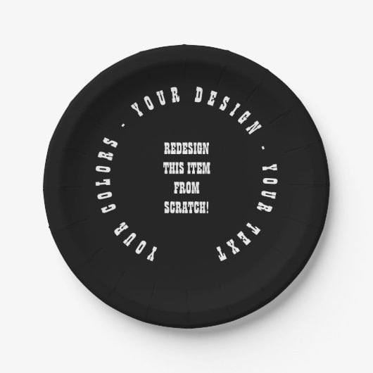 Erstellen Sie Ihre eigenen Pappteller (Vorderseite)